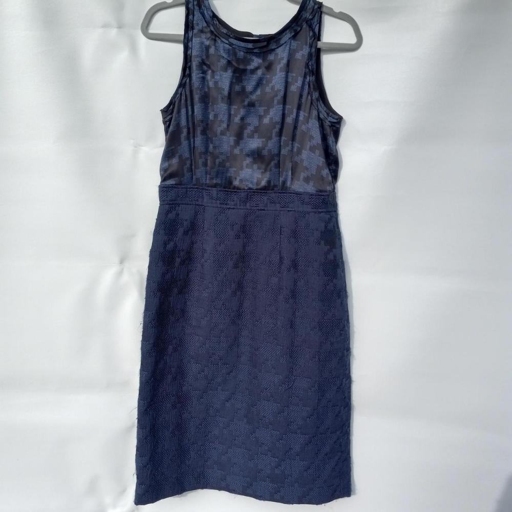 Black and Blue Houndstooth Dress from Banana Republic Mad Men Collection